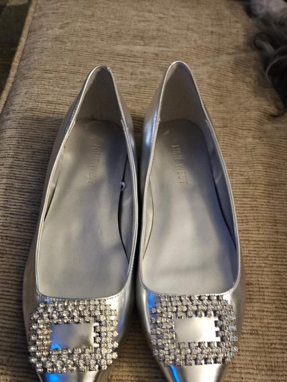Nine West Women's Silver Ballet-shoes